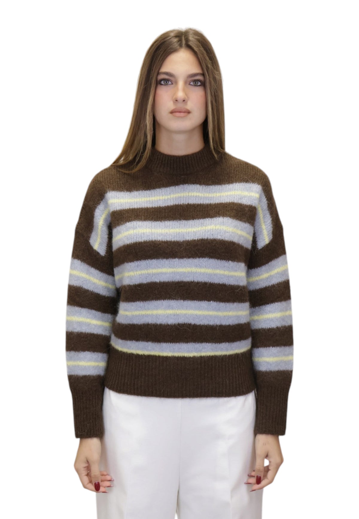 MAGLIE A GIROCOLLO Marrone Hekla & Co