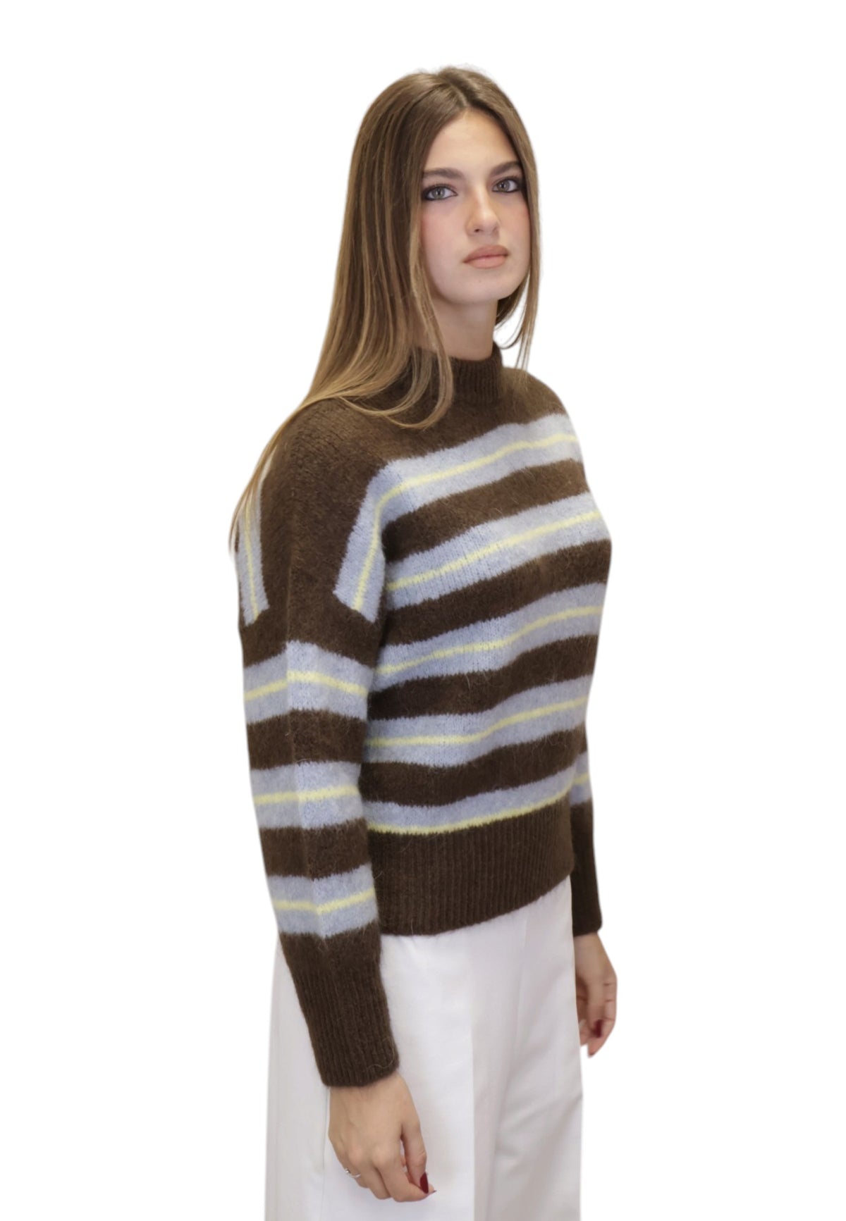 MAGLIE A GIROCOLLO Marrone Hekla & Co