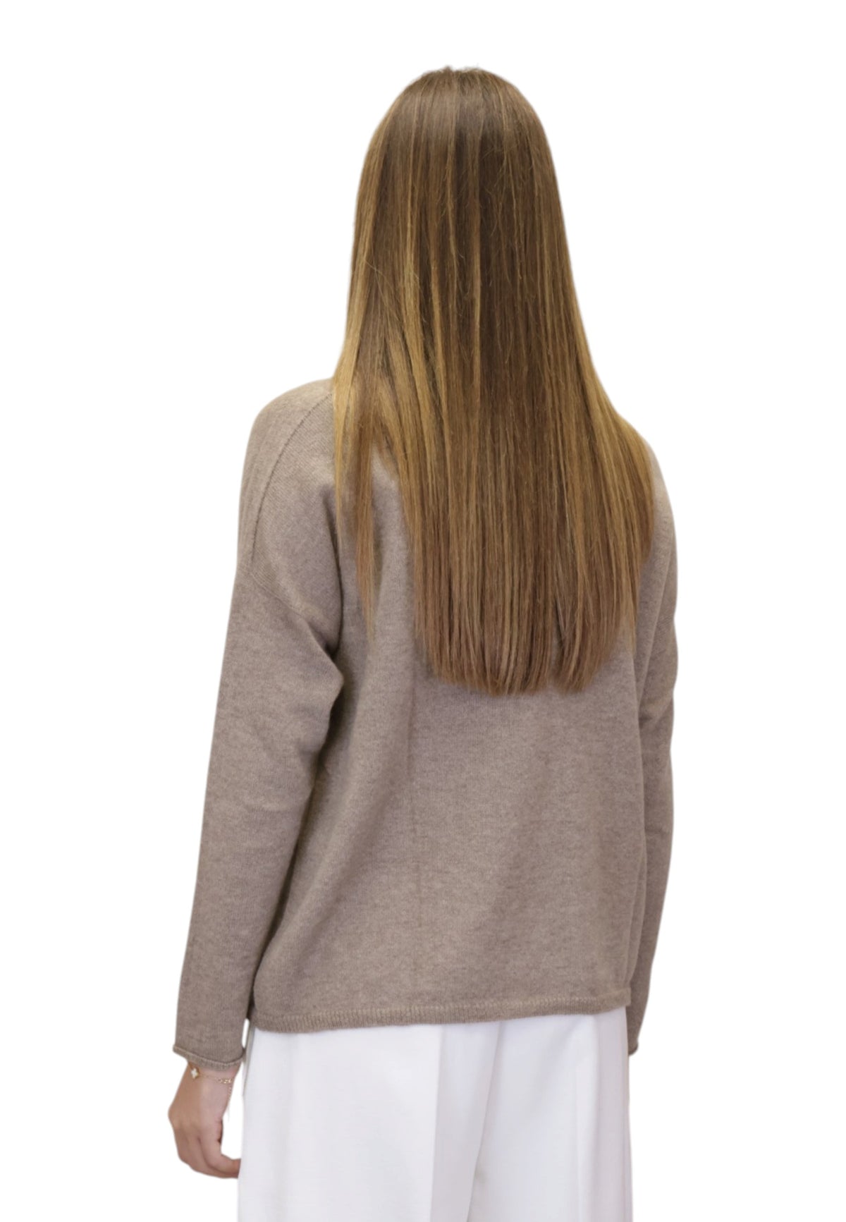 MAGLIE A LUPETTO Marrone Riviera Cashmere