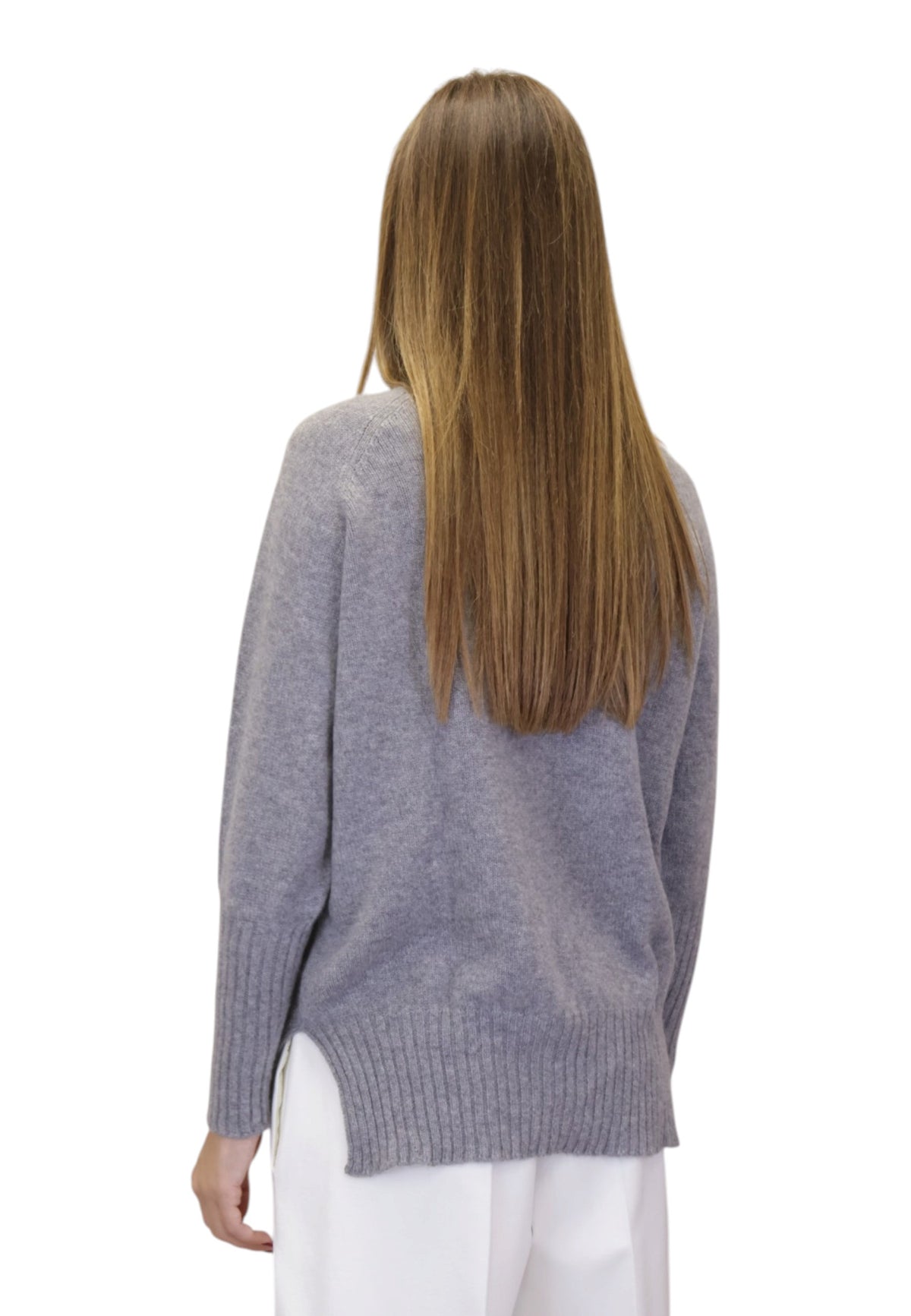 MAGLIE A GIROCOLLO Grigio Riviera Cashmere