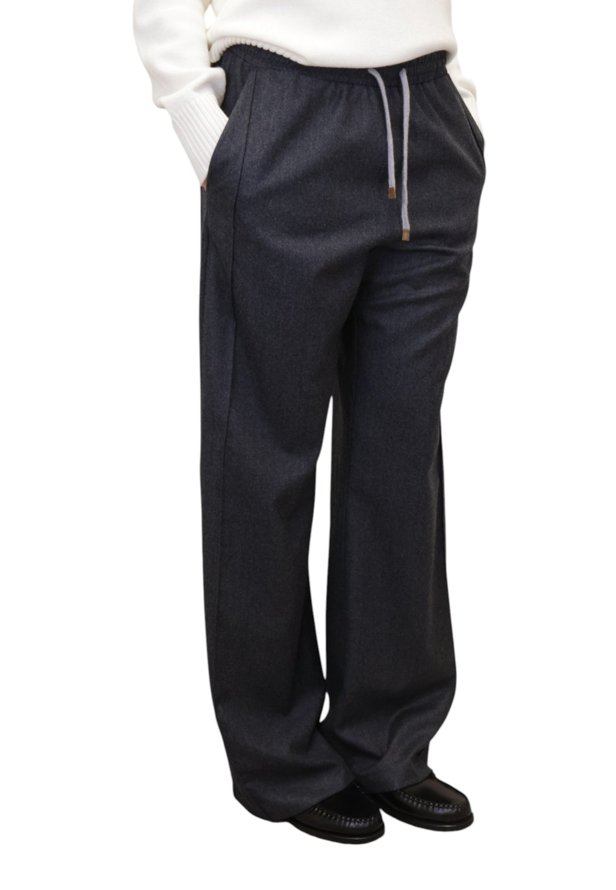 PANTALONI CON COULISSE Grigio Barba Napoli
