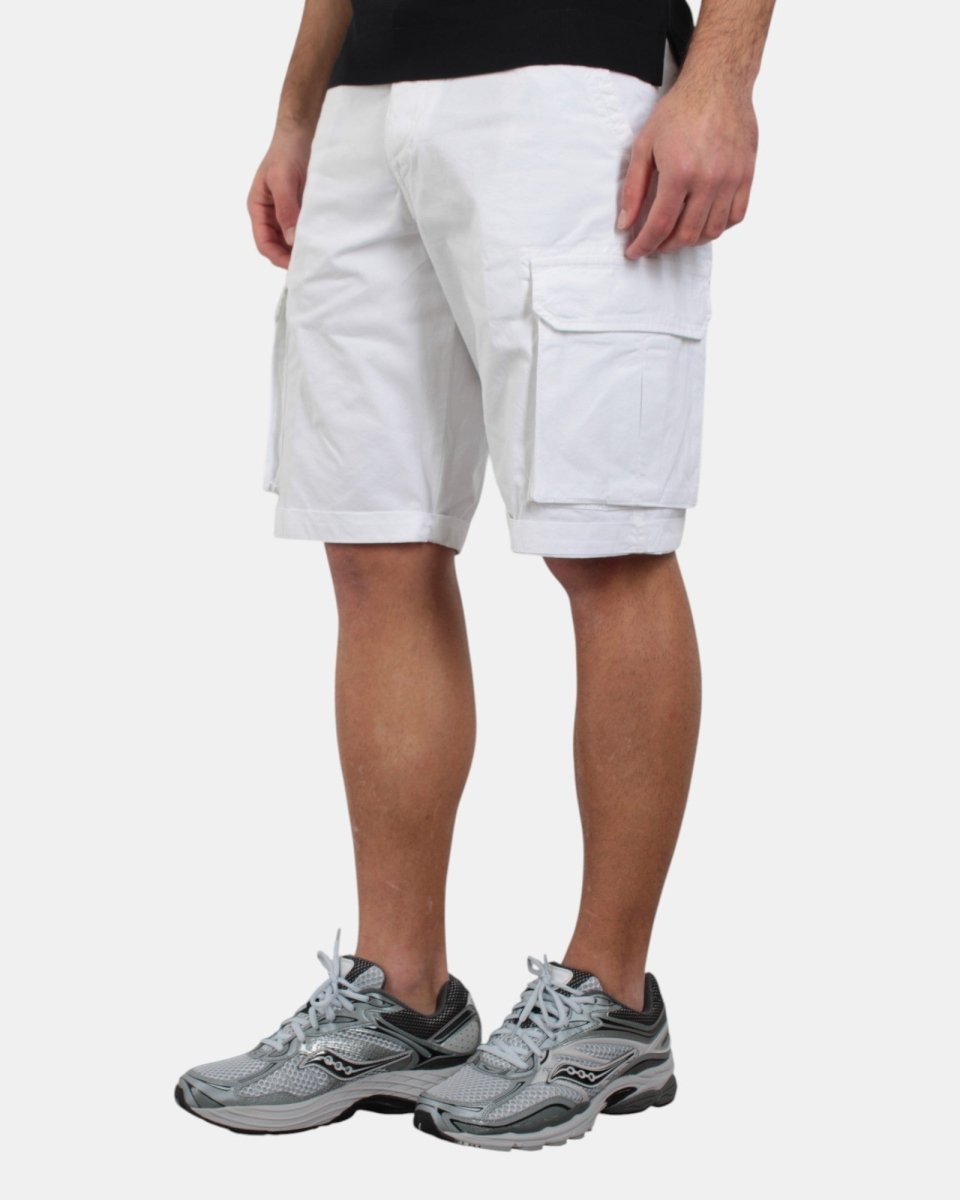 BERMUDA CARGO 40 WEFT REGULAR FIT - 40W441 BIANCO - 10Decimi