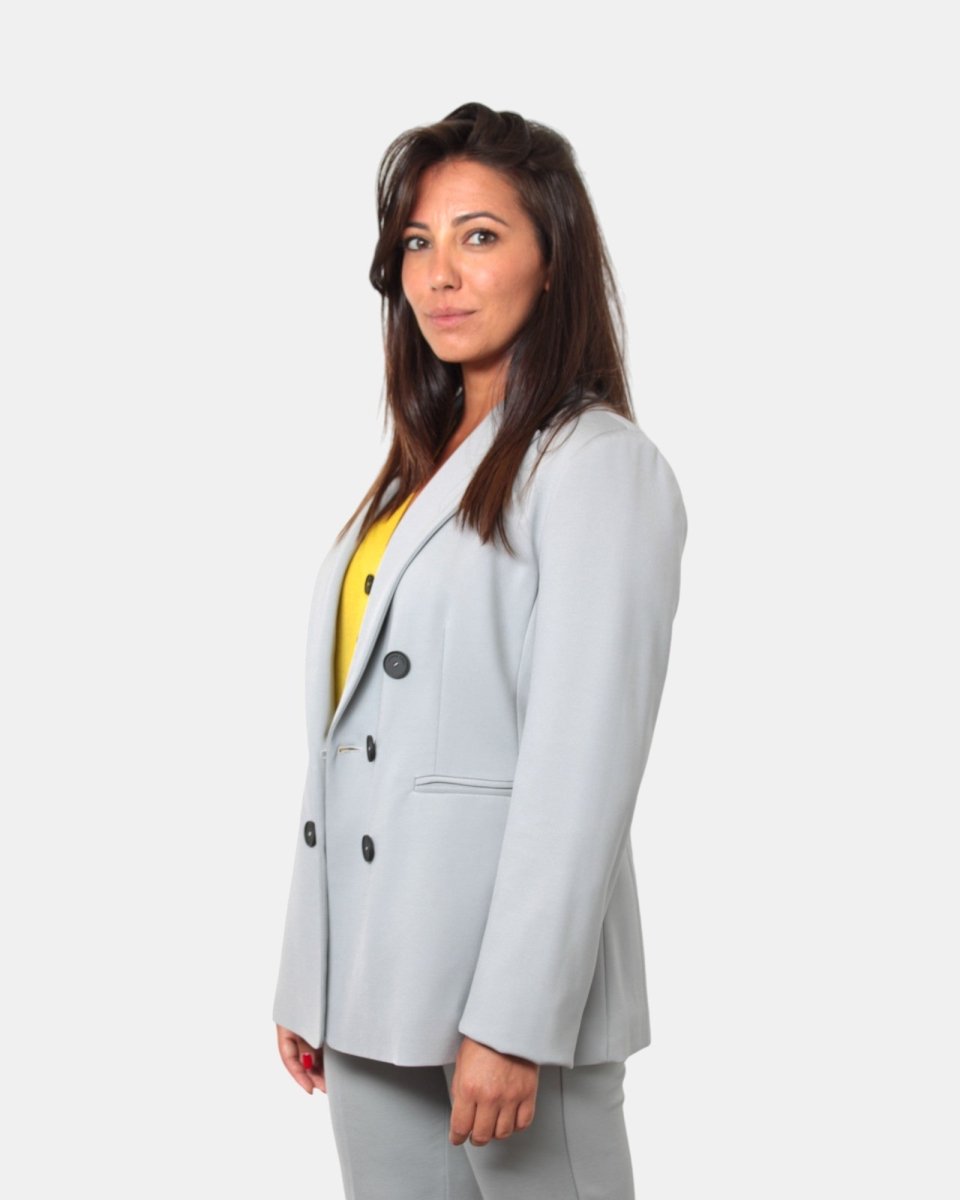 BLAZER DOPPIOPETTO LIVIANA CONTI - CENERE - 10Decimi