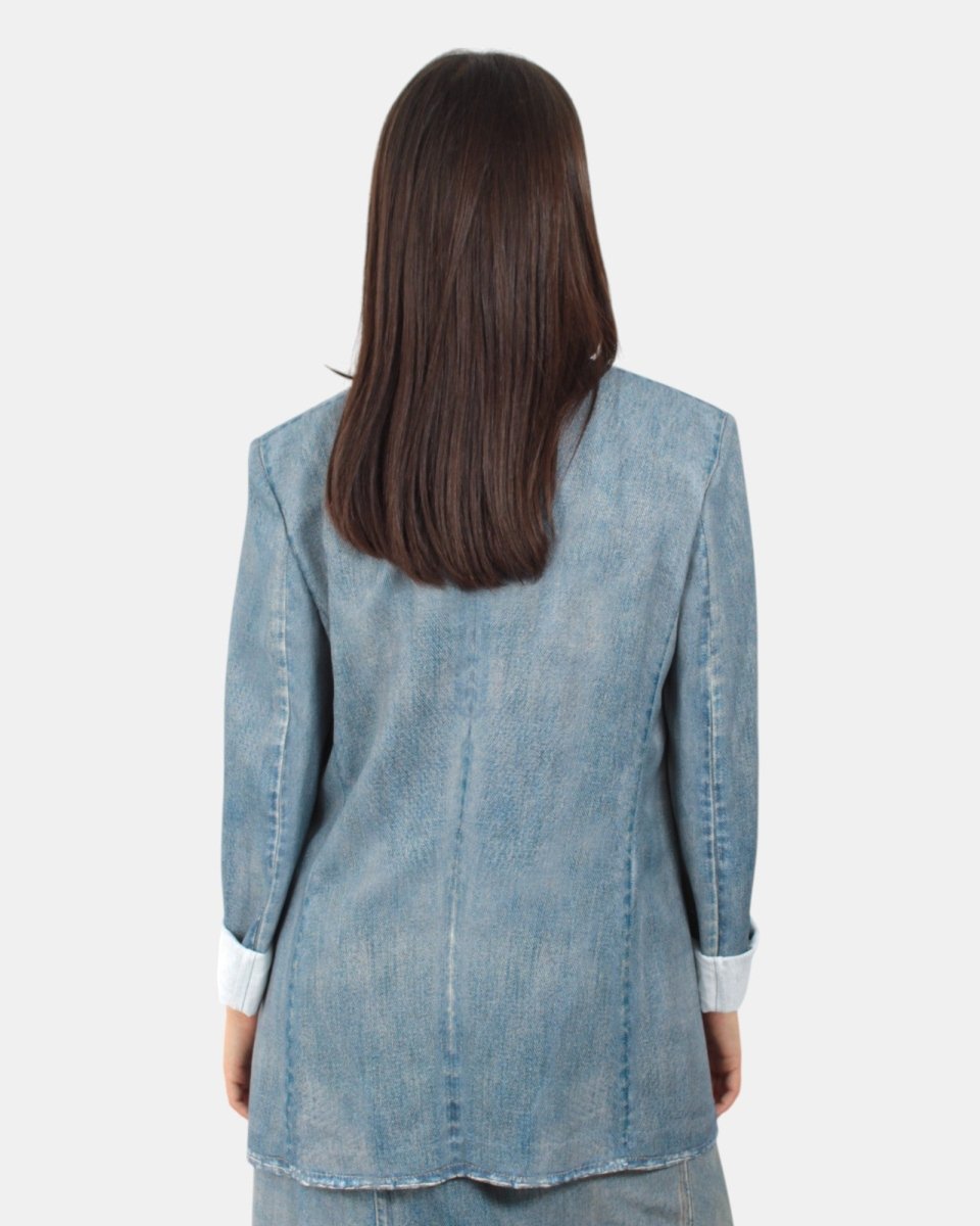 BLAZER MONOPETTO JUCCA - 998 JEANS - 10Decimi