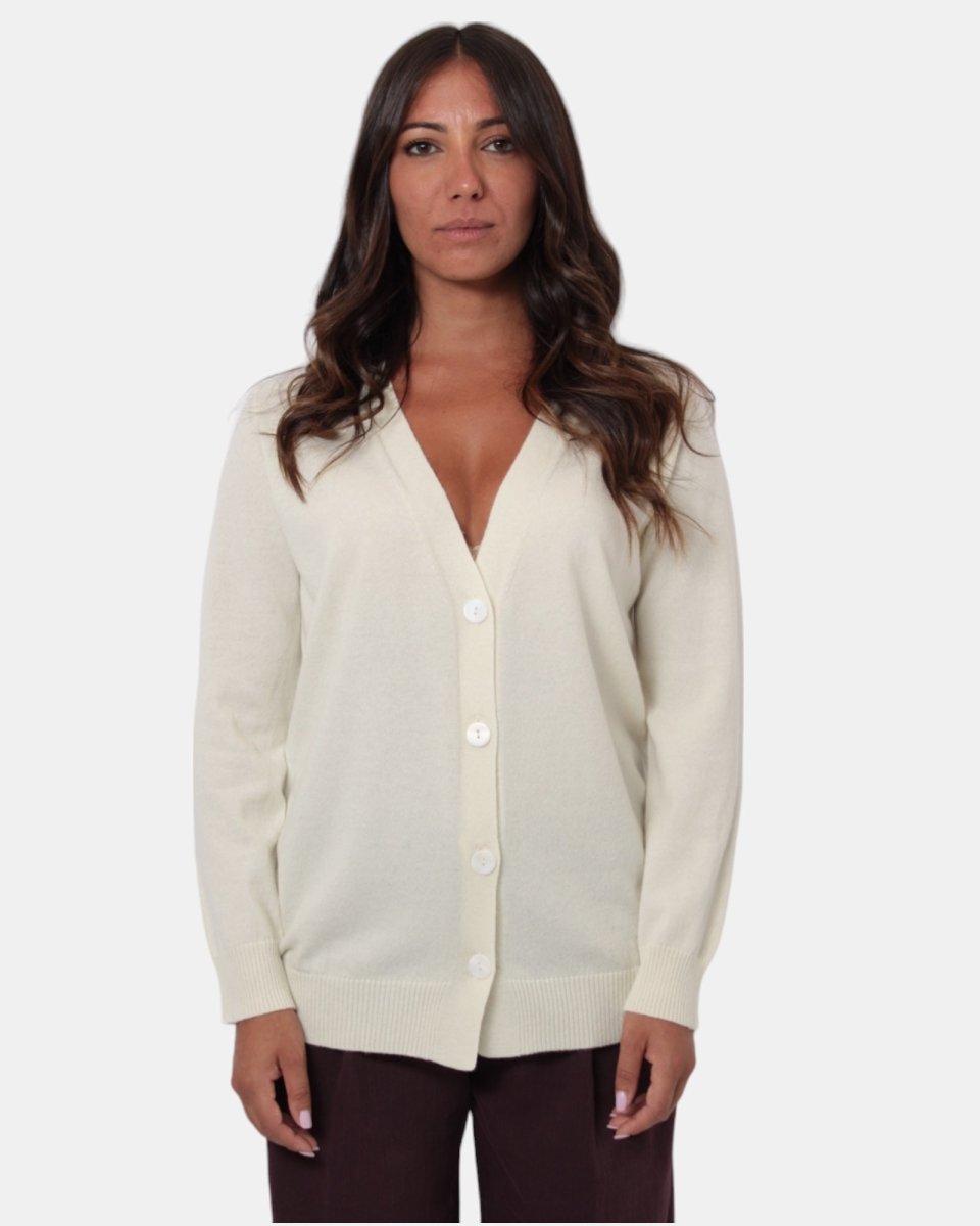 CARDIGAN KANGRA - 00161 LATTE - 10Decimi