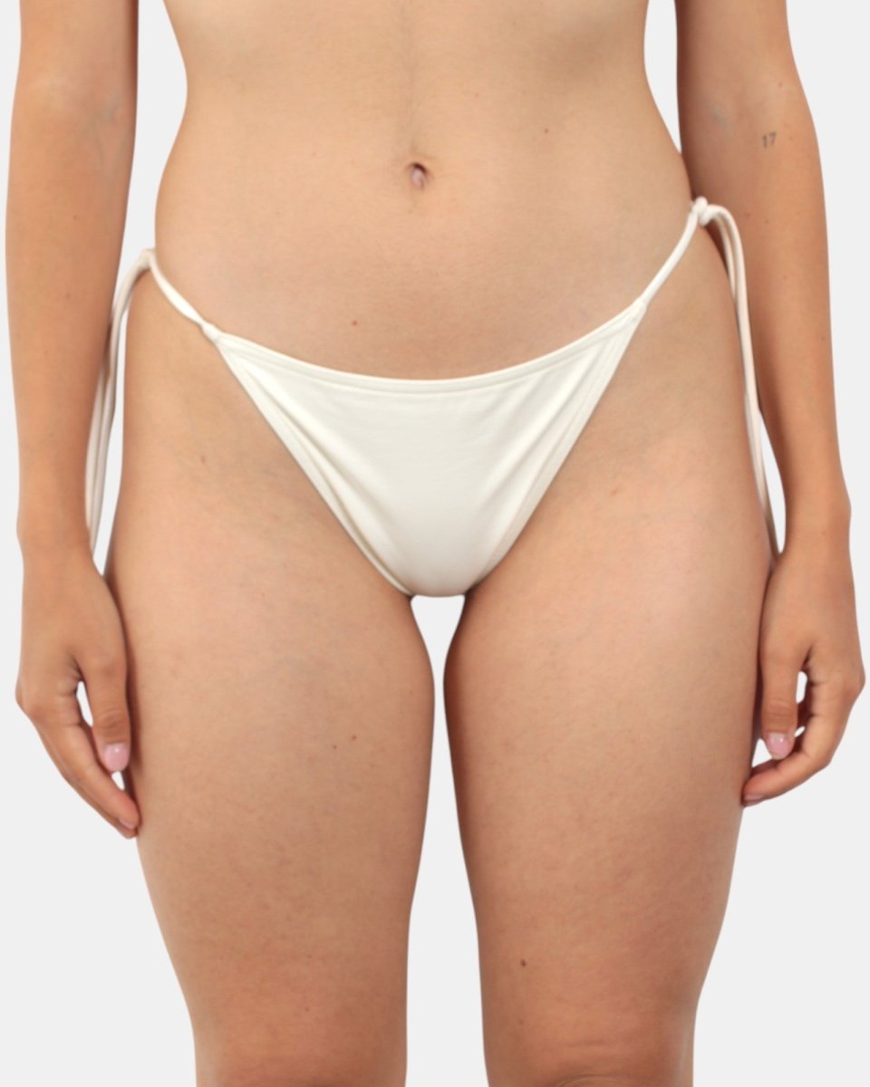 CHEEKY BOTTOM WITH SELF - TIE FASTENINGS - 10 CREAM - 10Decimi