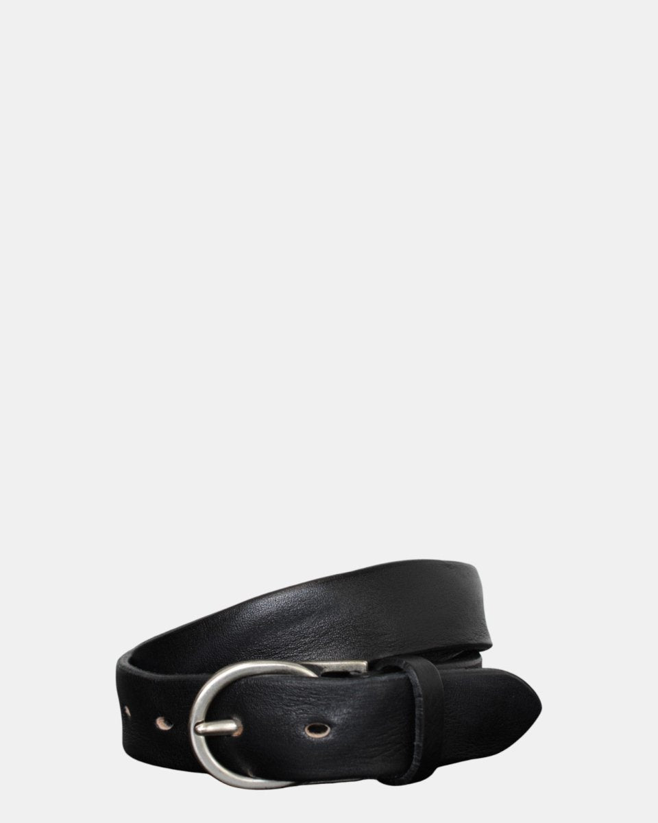 CINTURA IN PELLE ALBERTO LUTI - NERO - 10Decimi