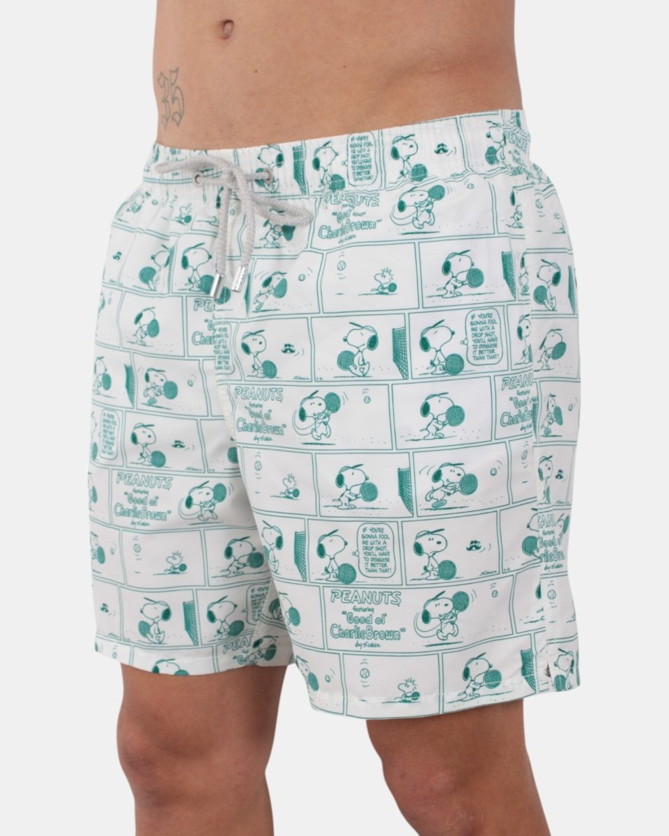 CLASSIC SWIM SHORT - SNOOPY TENNIS MONO 01 - 10Decimi