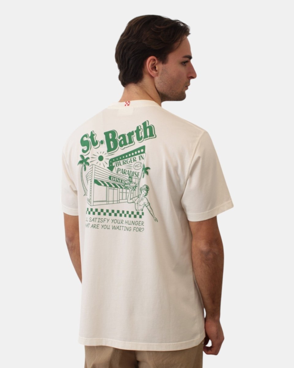 COTTON CLASSIC T SHIRT - BURGER IN PARADISE 10 - 10Decimi