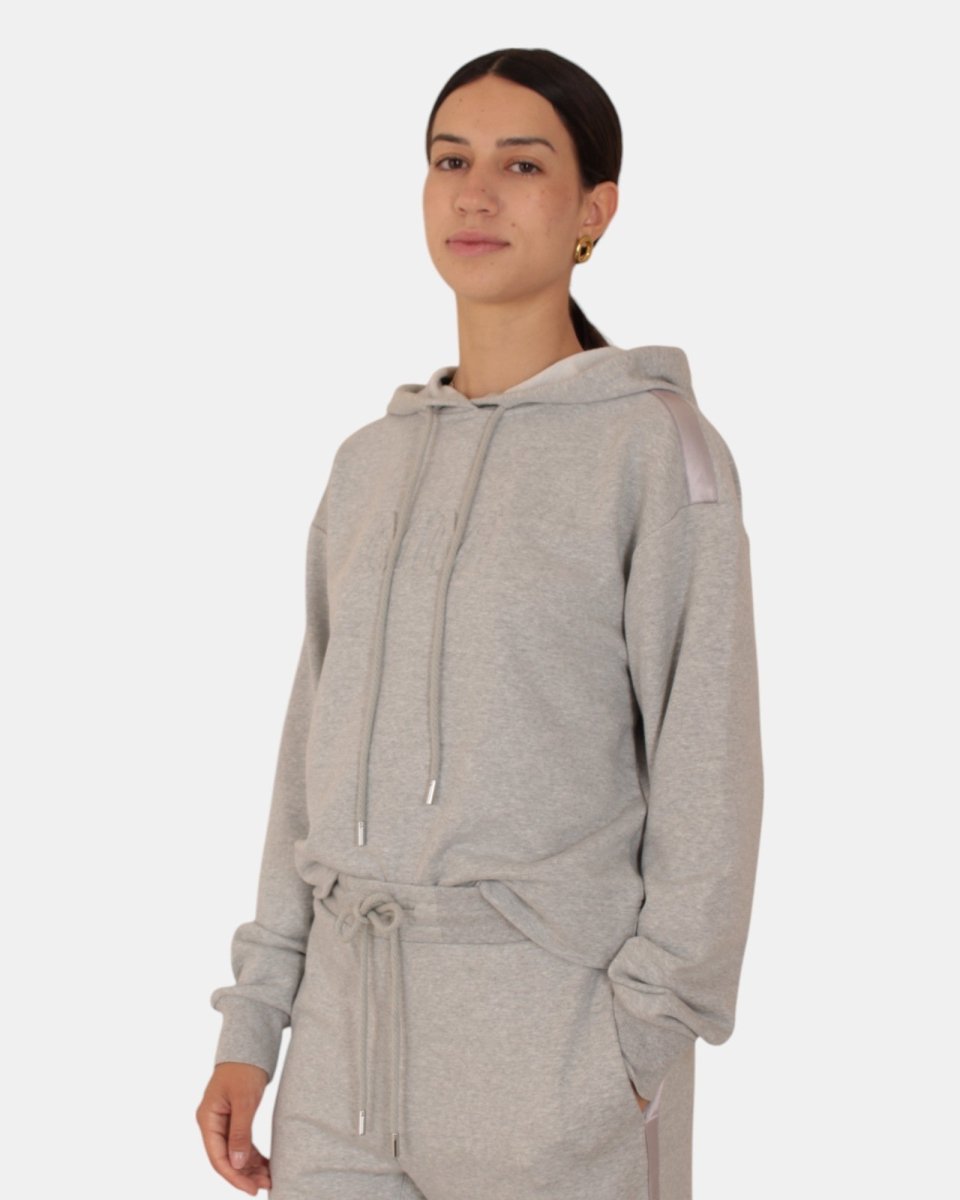 felpa con cappuccio mod. angora - 002 grigio - 10Decimi