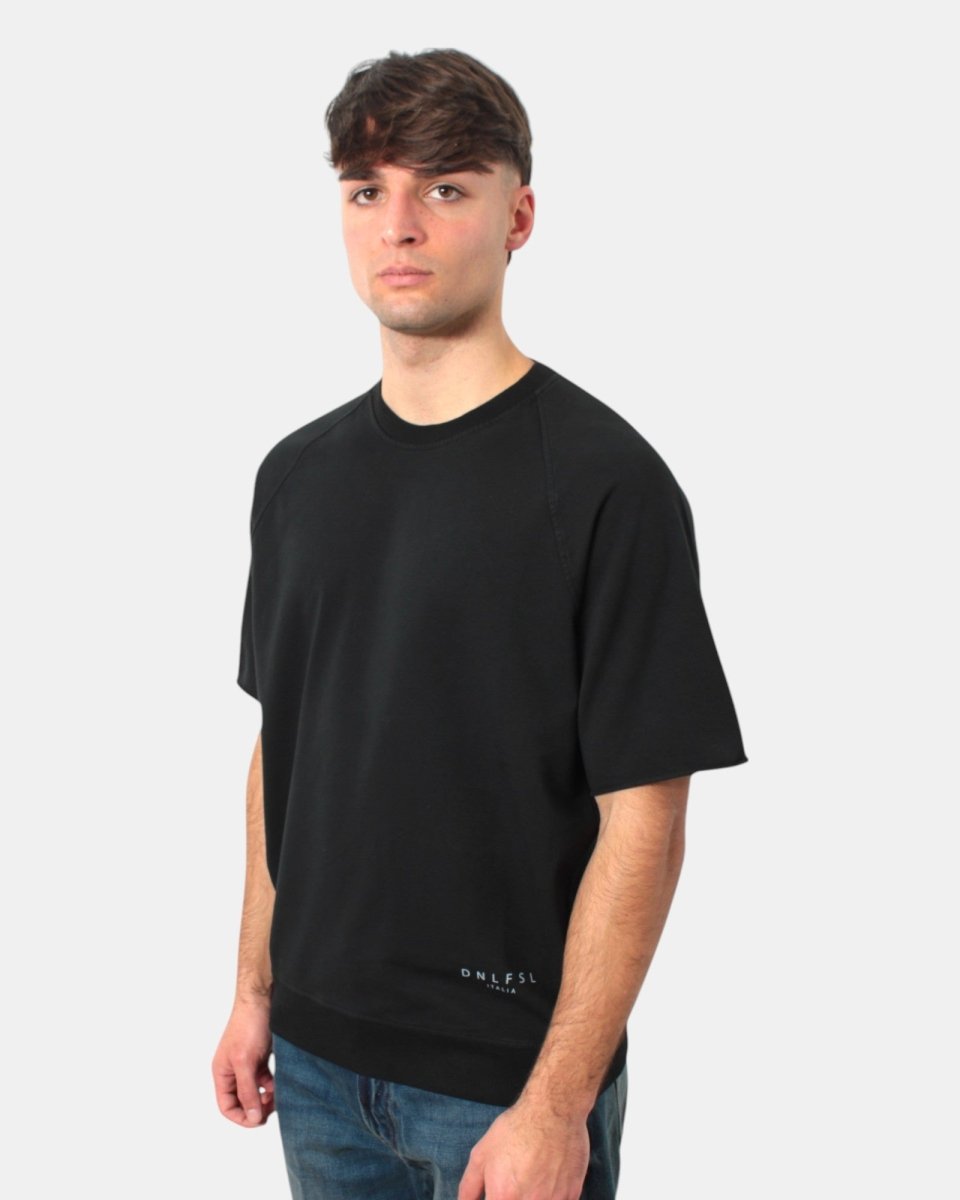 FELPA DANIELE FIESOLI A TAGLIO RAGLAN - 0013 NERO - 10Decimi