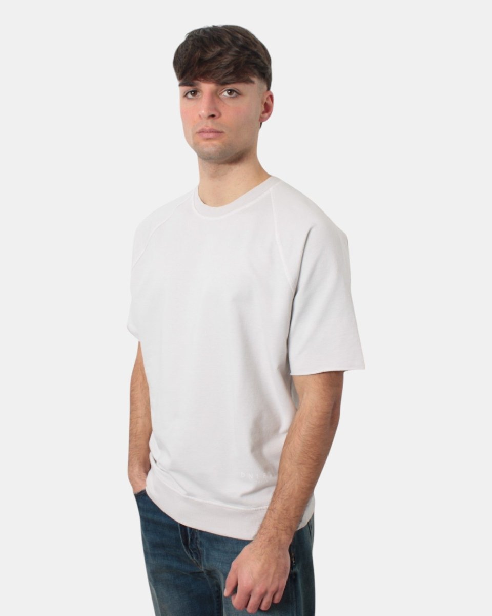 FELPA DANIELE FIESOLI A TAGLIO RAGLAN - 0110 GESSO - 10Decimi