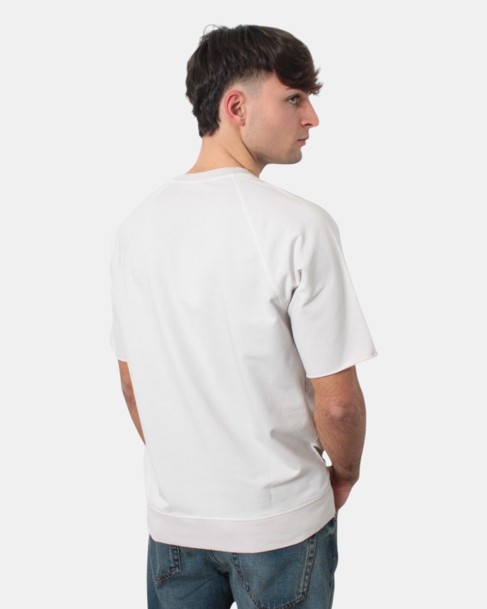 FELPA DANIELE FIESOLI A TAGLIO RAGLAN - 0110 GESSO - 10Decimi