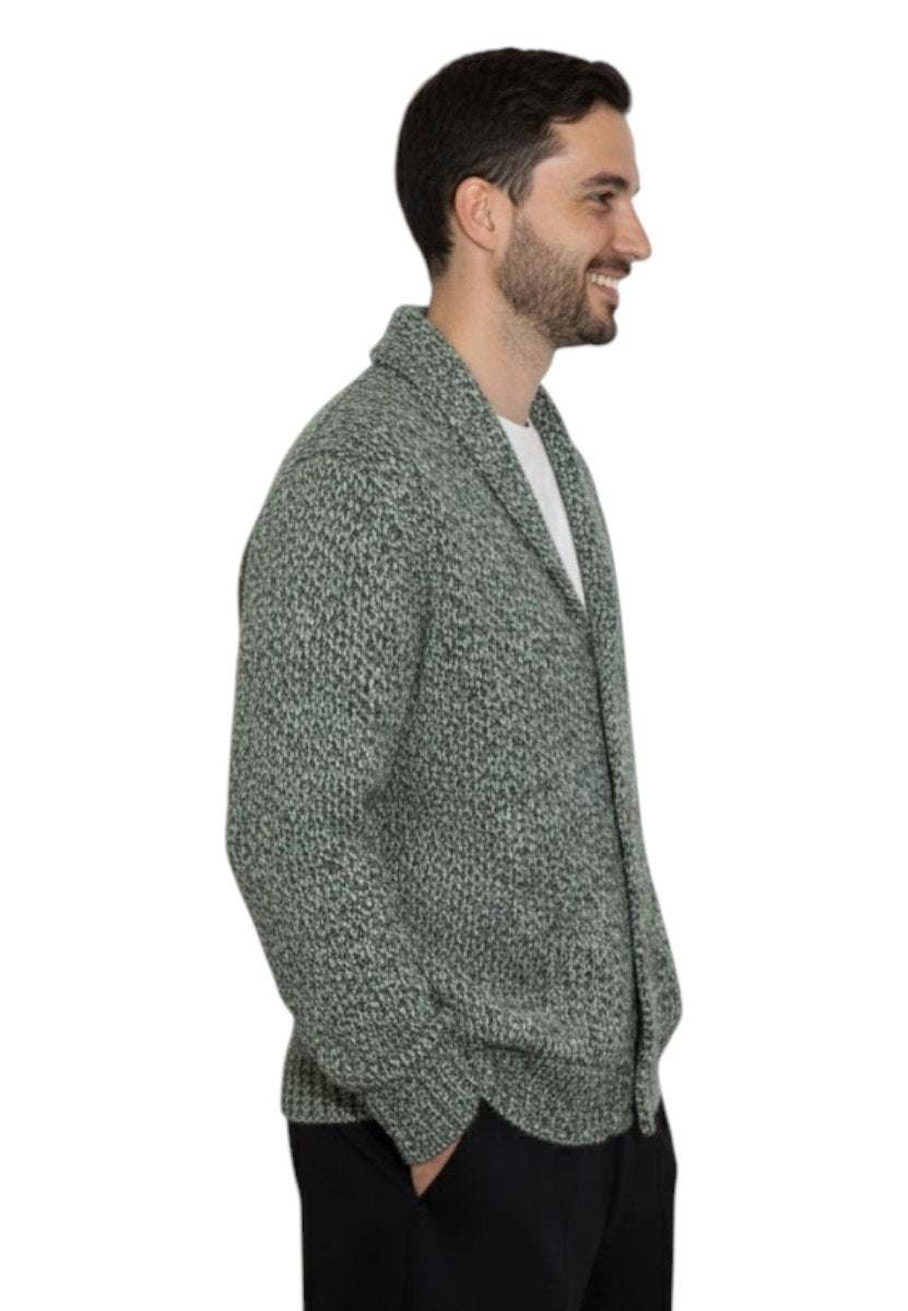 giacca sciallata filato fantasia - 36 militare - 10Decimi