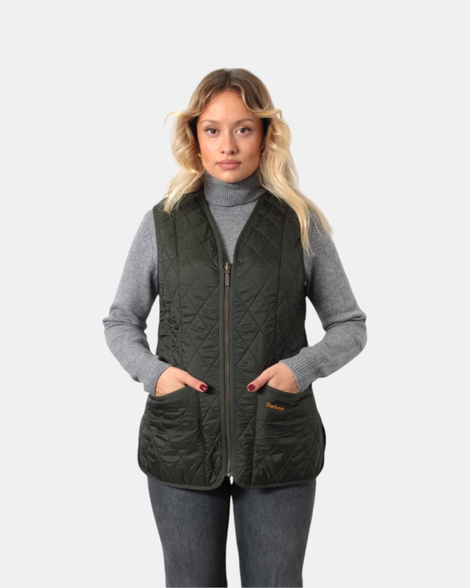 GILET BARBOUR MOD. BETTY LINER - DARK OLIVE - 10Decimi