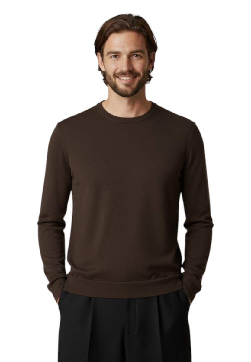 girocollo basico rasato calato - 146 moro - 10Decimi