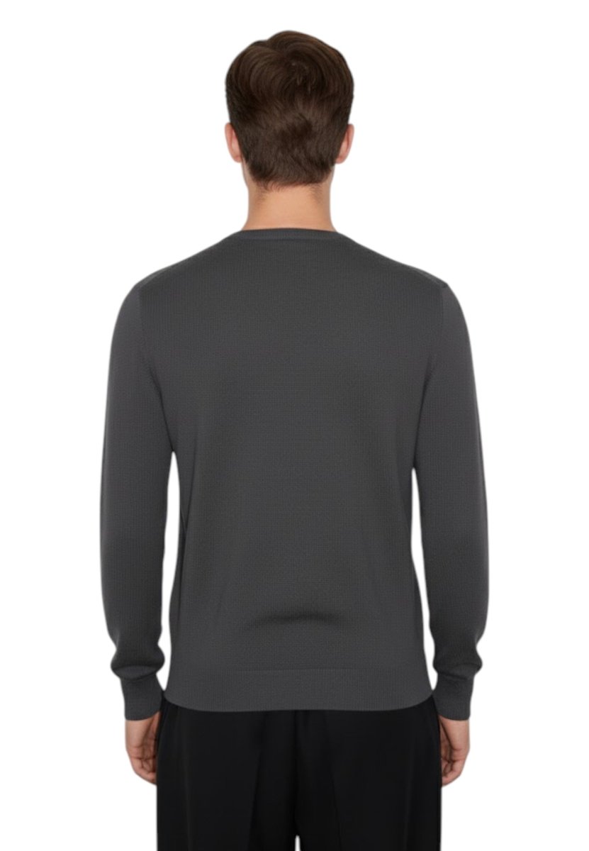 girocollo basico rasato calato - 206 grigio - 10Decimi