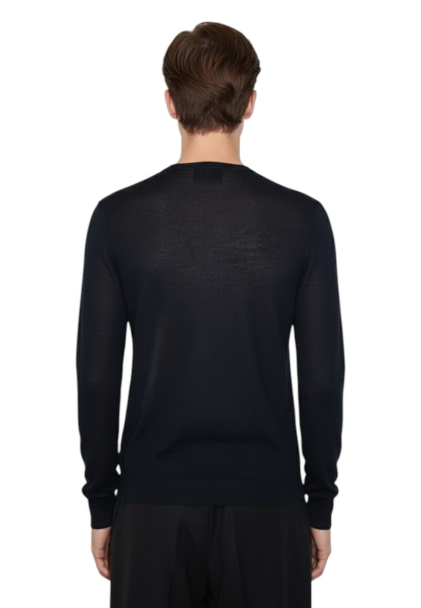 girocollo basico rasato calato - 261 nero - 10Decimi