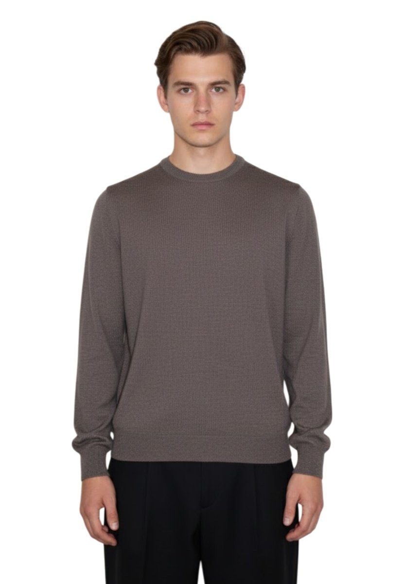 girocollo basico rasato calato - 42 corteccia - 10Decimi