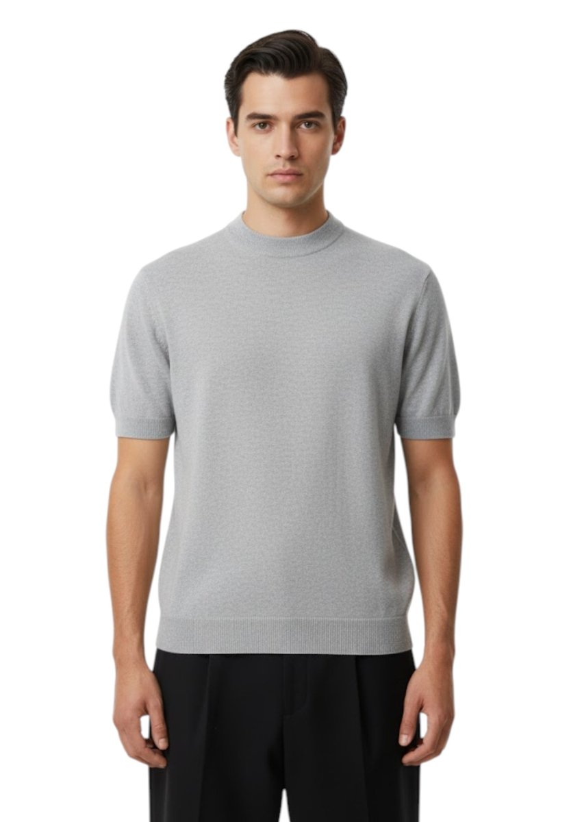 girocollo in piquet - 10 grigio - 10Decimi