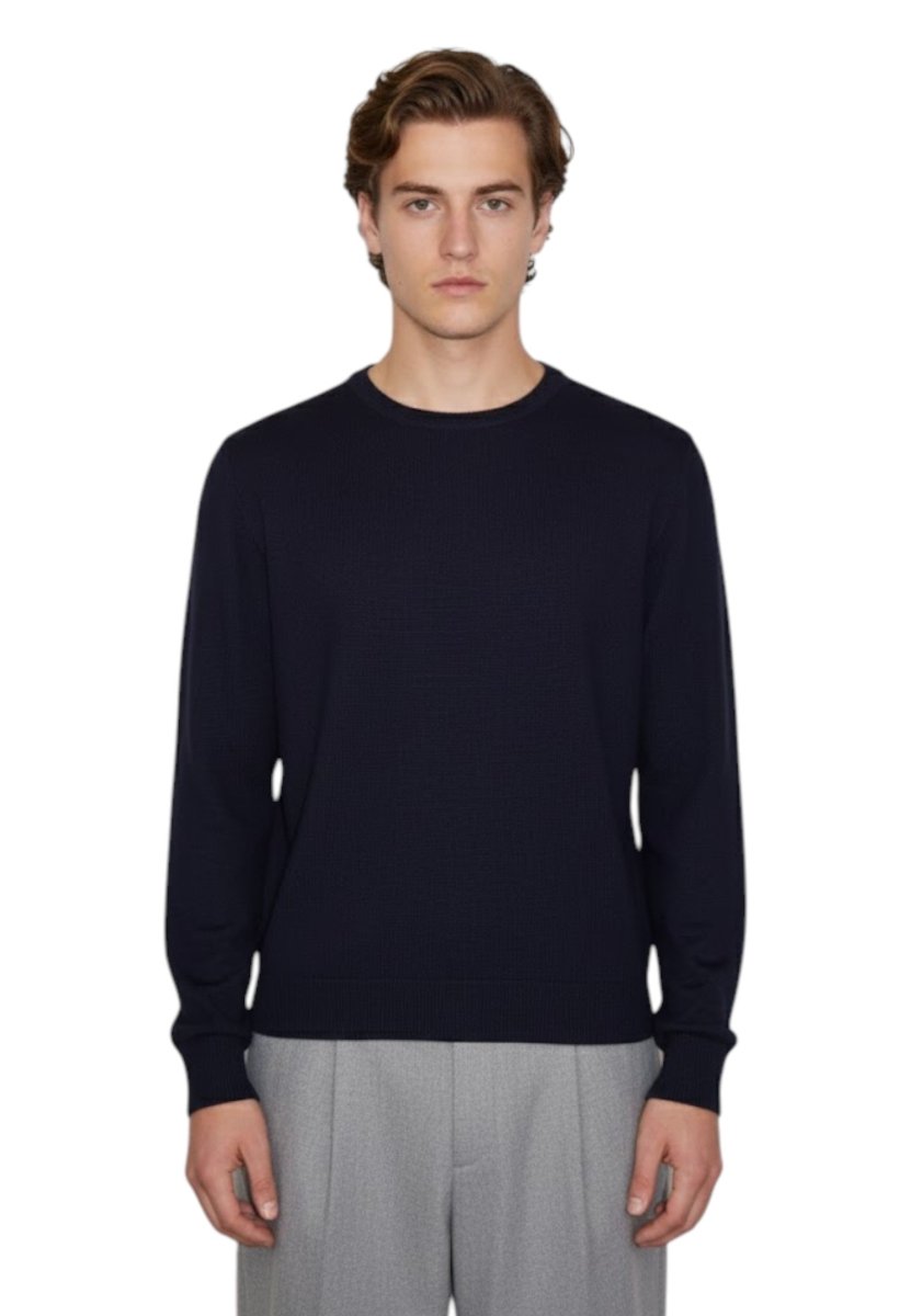 girocollo rasato - 23 blu notte - 10Decimi