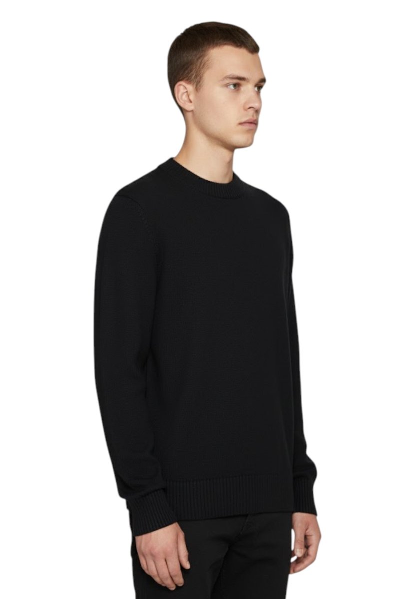 girocollo rasato calato - 10 nero - 10Decimi