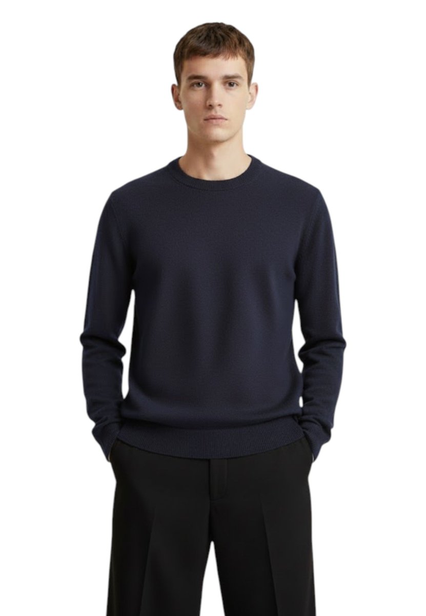 girocollo rasato calato - 20 navy - 10Decimi