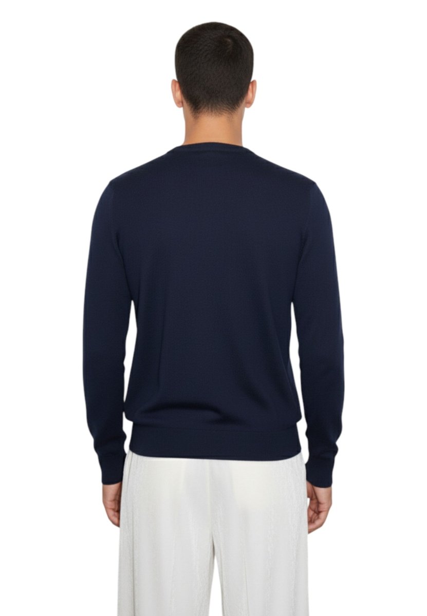 girocollo rasato calato - 38 blu - 10Decimi