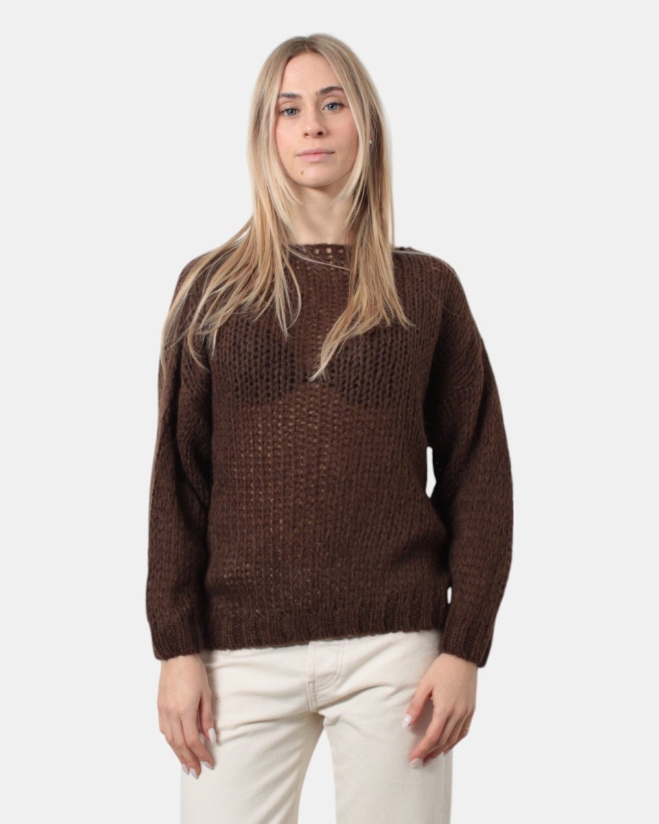 HEKLA & CO - Maglie A Girocollo Marrone - 10Decimi