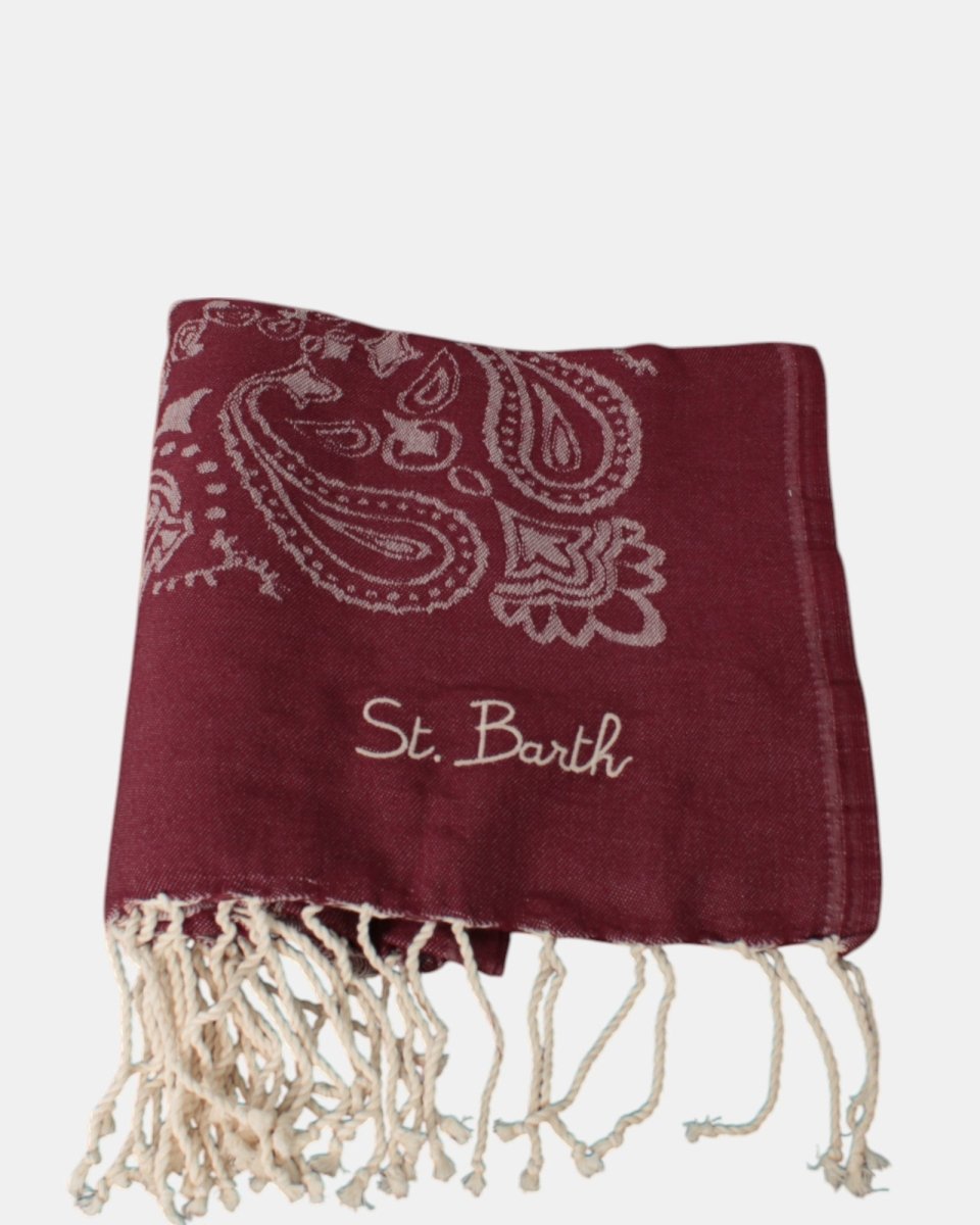 JACQUARD BEACH TOWEL WITH FRINGE - BANDANA 45 - 10Decimi