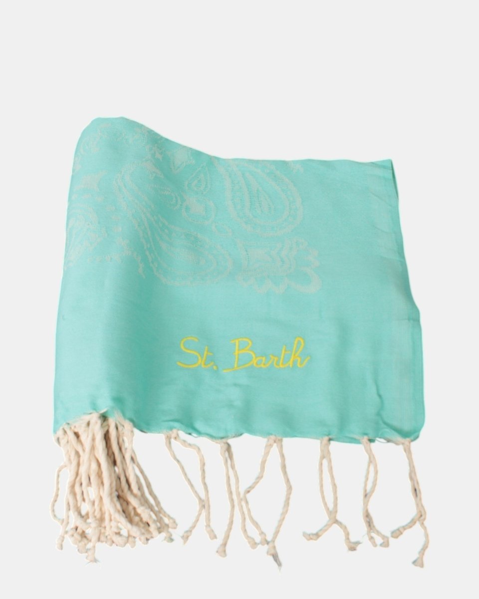 JACQUARD BEACH TOWEL WITH FRINGE - BANDANA 56 - 10Decimi