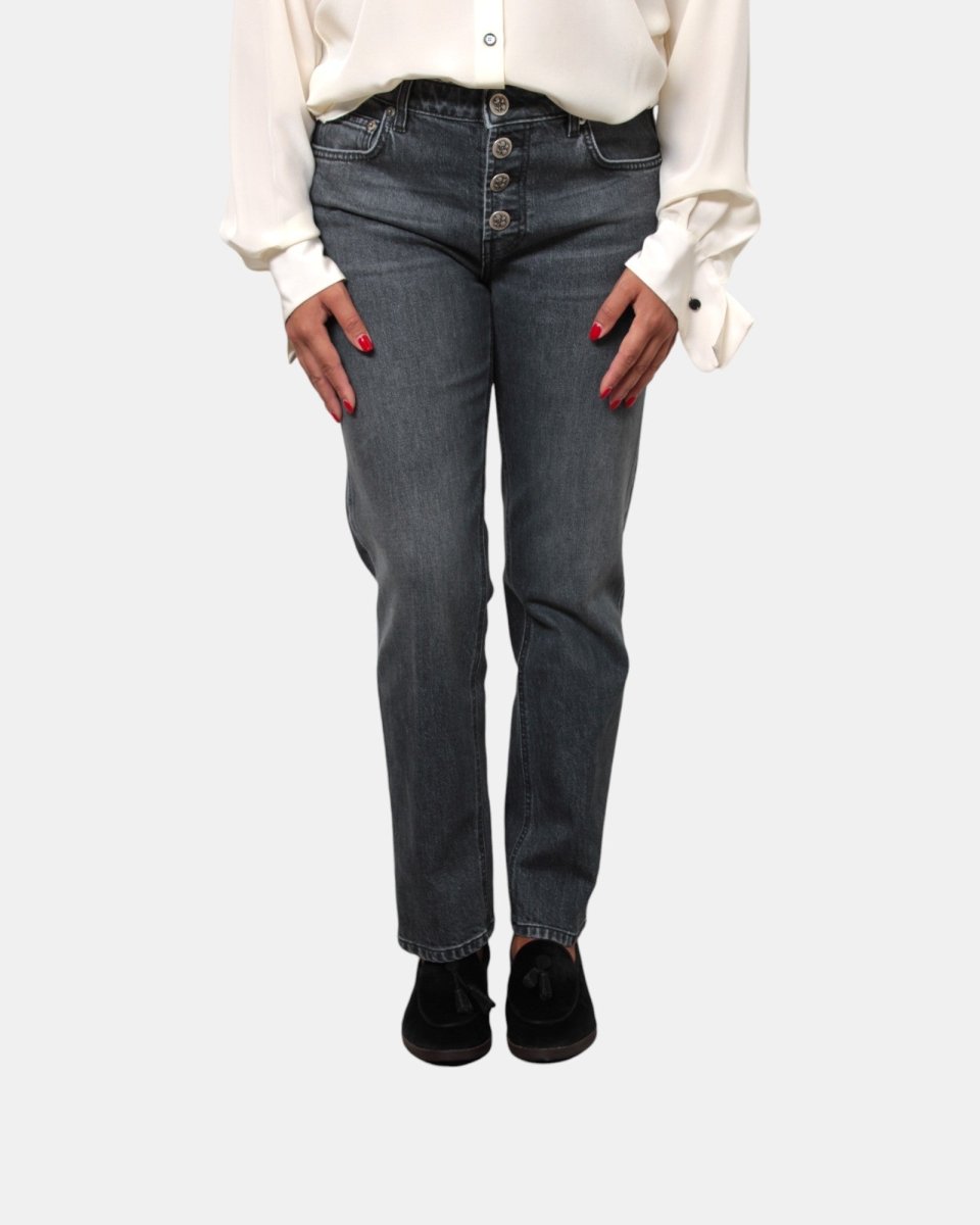 JEANS RE - HASH 5 TASCHE MOD. CARLA - B - BLACK - 10Decimi