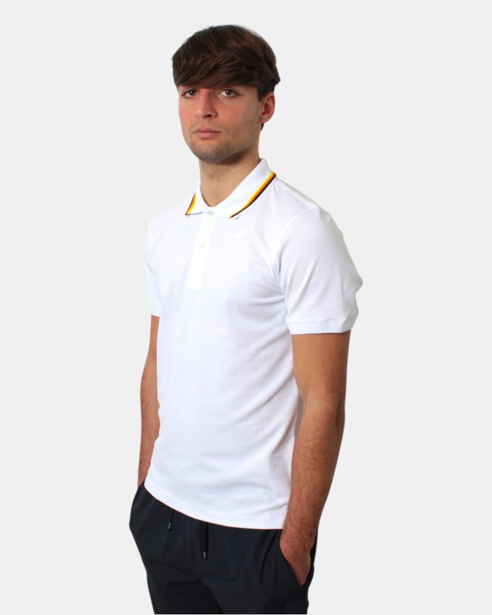K WAY - Polo A Manica Corta Bianco - 10Decimi