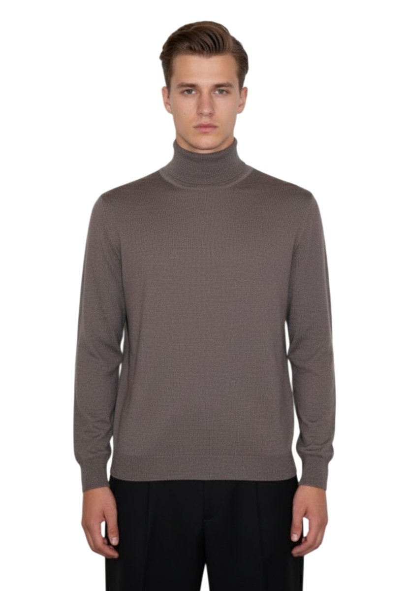 KANGRA - Dolcevita Manica Lunga Marrone - 10Decimi