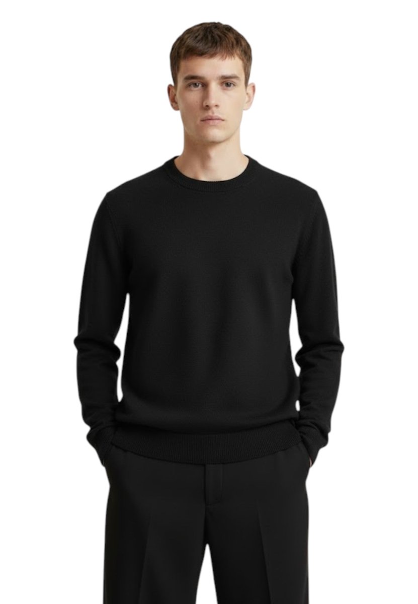 KANGRA - Girocollo Manica Lunga Nero - 10Decimi