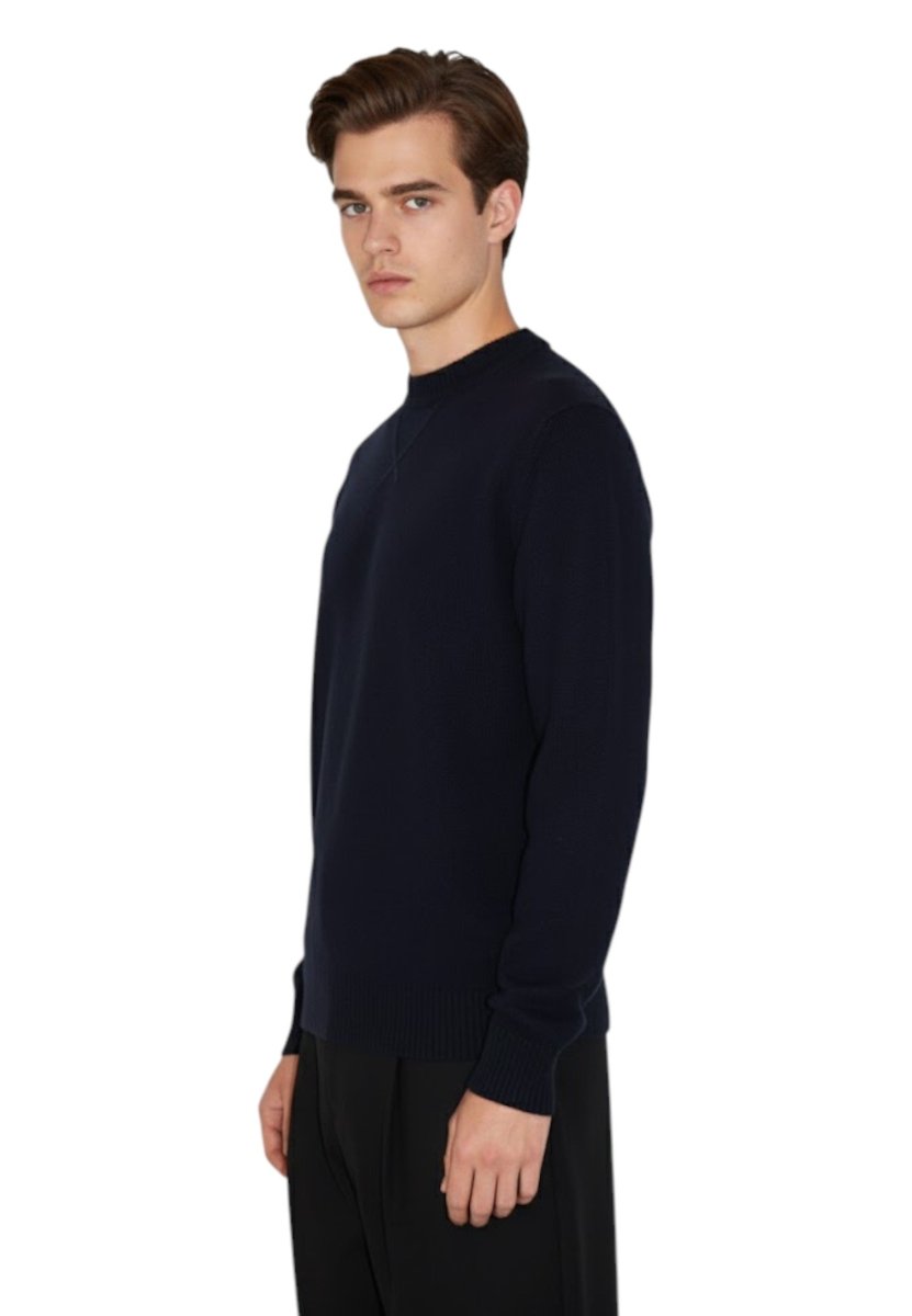 maglia a girocollo - blu navy - 10Decimi