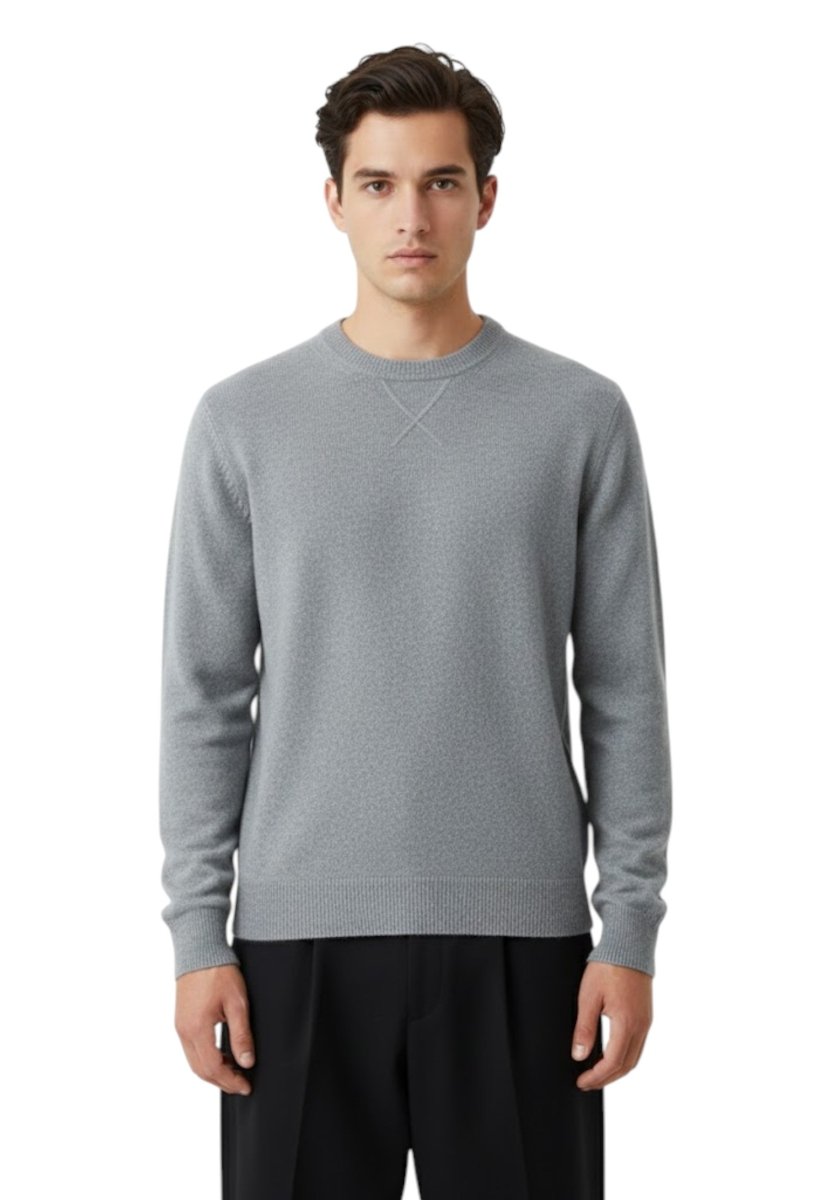 maglia a girocollo - grigio medio - 10Decimi