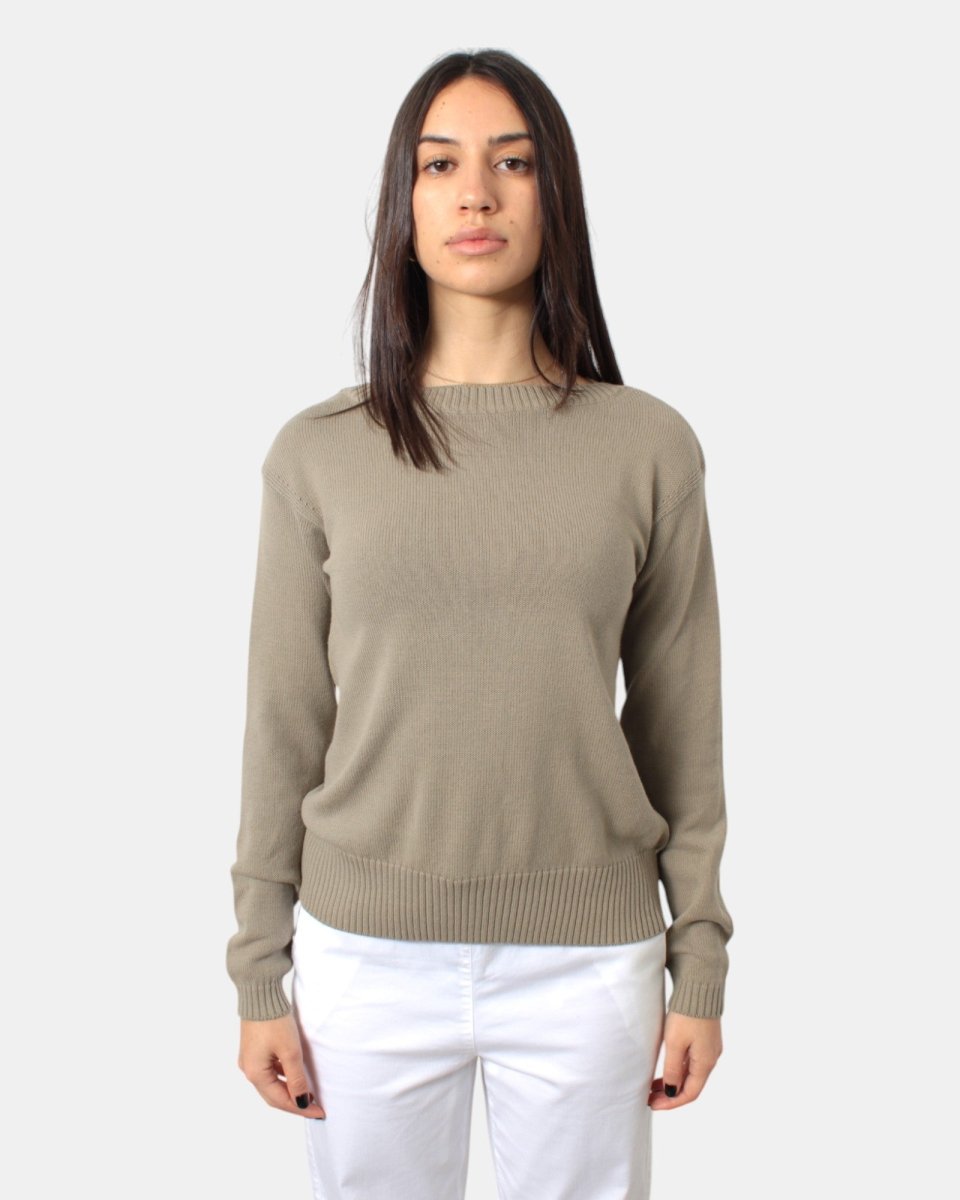 maglia a girocollo mm max mara mod. svago - 001 sabbia - 10Decimi