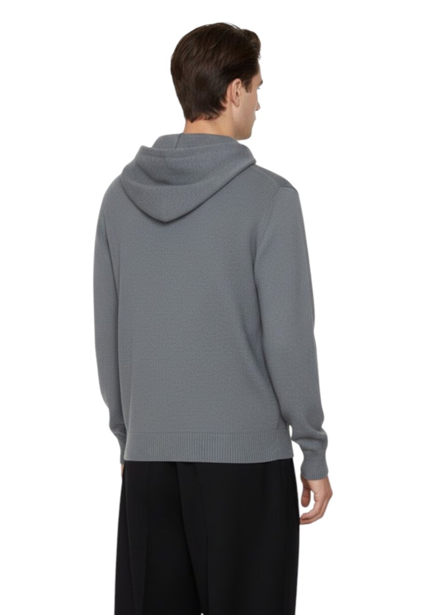 maglia con zip - grigio medio - 10Decimi