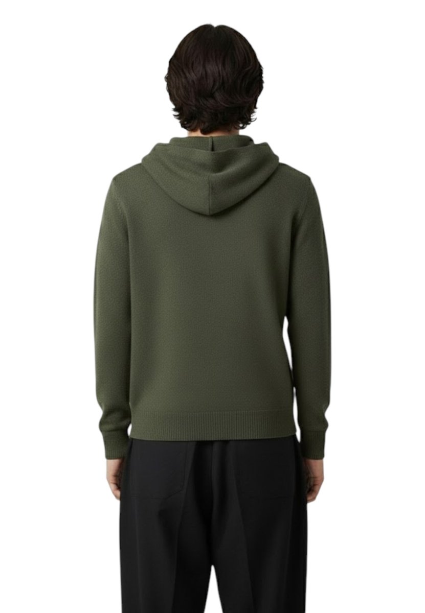 maglia con zip - verde militare - 10Decimi