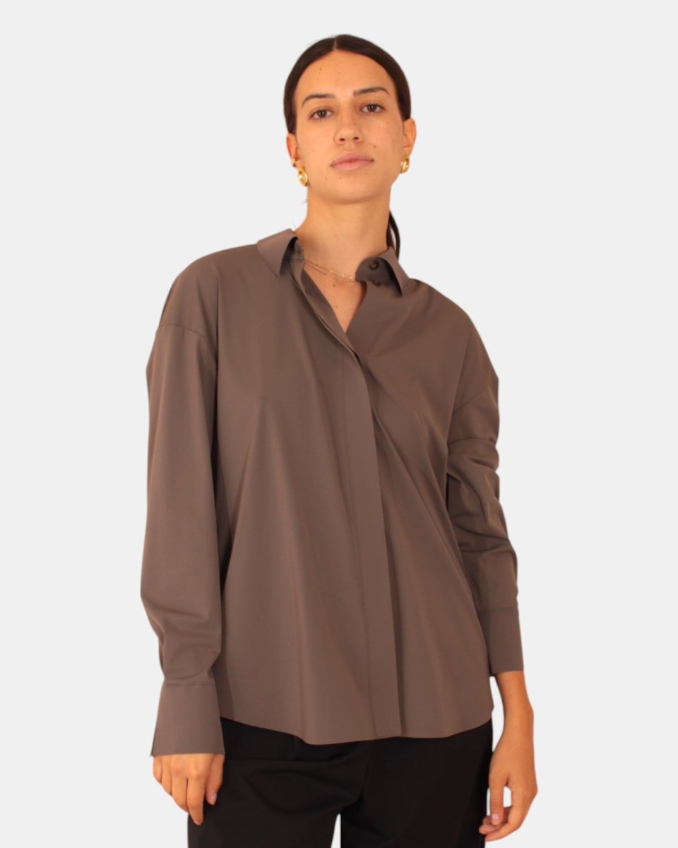 MAX MARA LEISURE - Camicie Manica Lunga Fango - 10Decimi