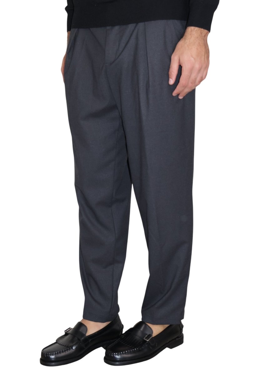 pantalone in flanella tecnica - 34 grigio medio - 10Decimi