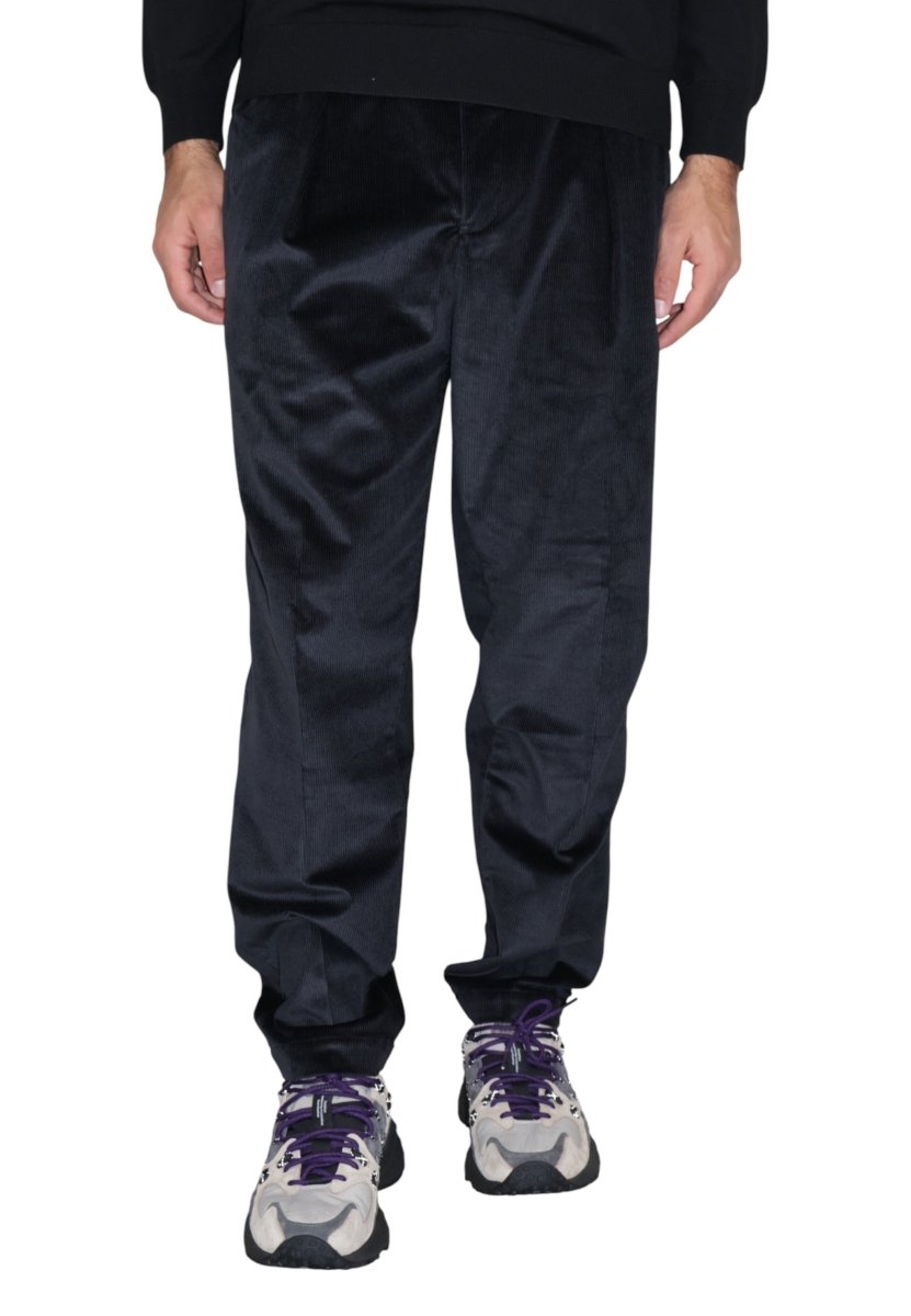 pantalone in velluto - 999 nero - 10Decimi