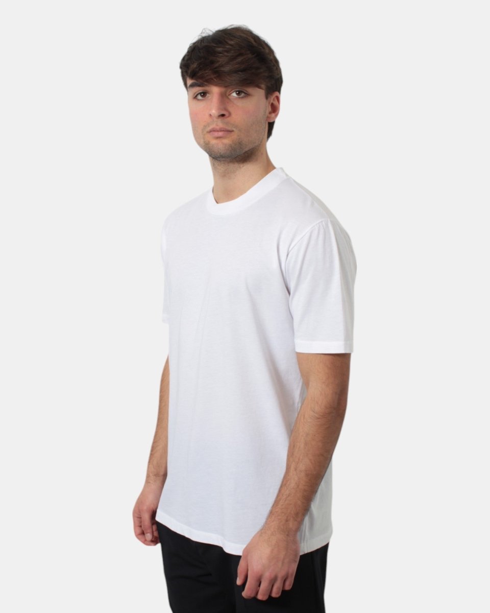 T - SHIRT BELLWOOD BASICA CON COLLO COSTINA - 001 BIANCO - 10Decimi