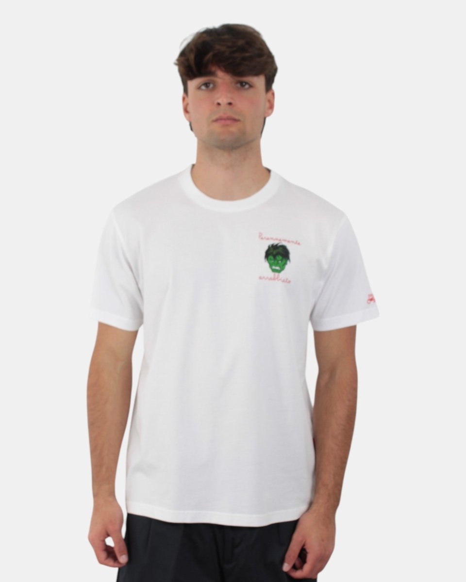 t-shirt classica in cotone - angry hulk 01n emb - 10Decimi