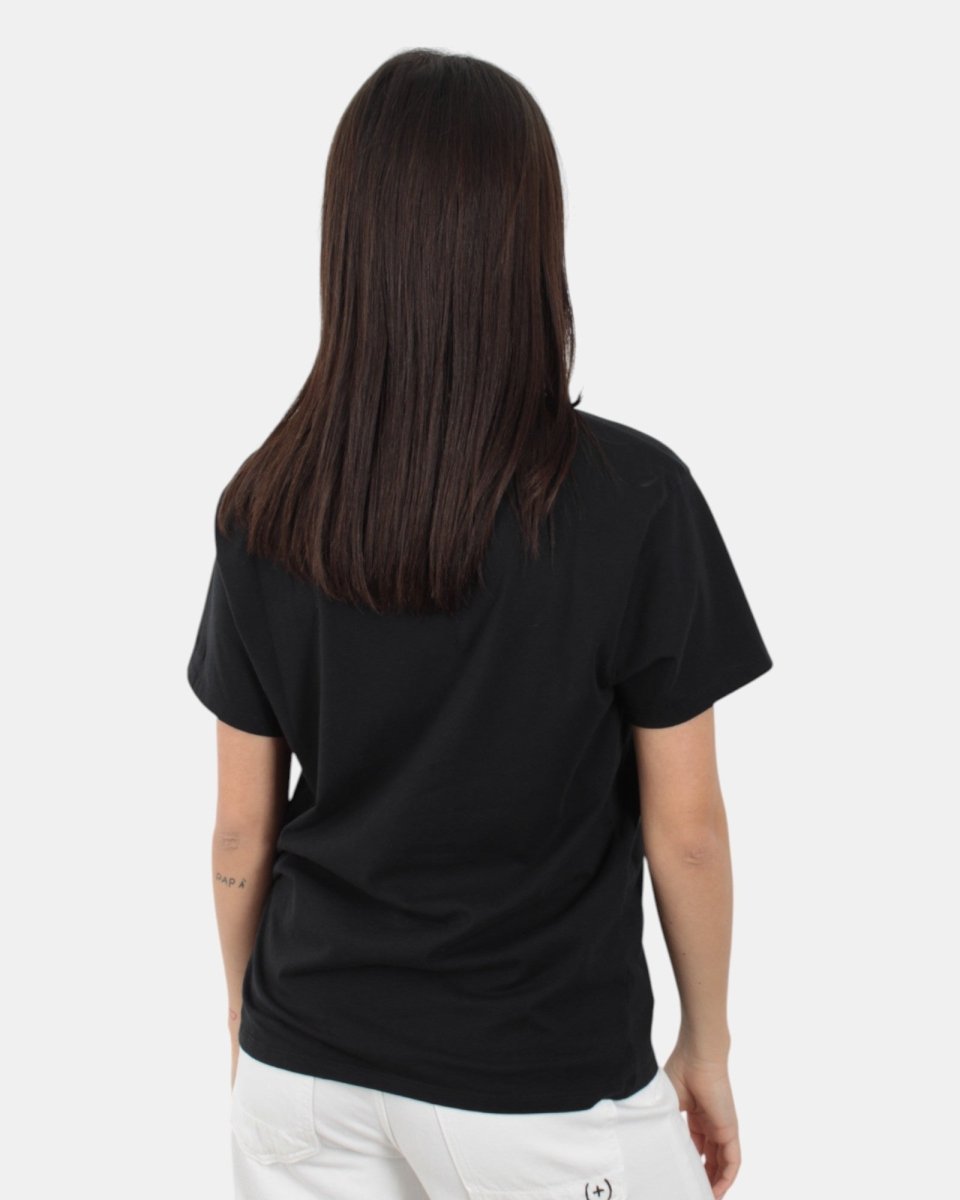 t-shirt girocollo in cotone - sono nera 00 emb - 10Decimi