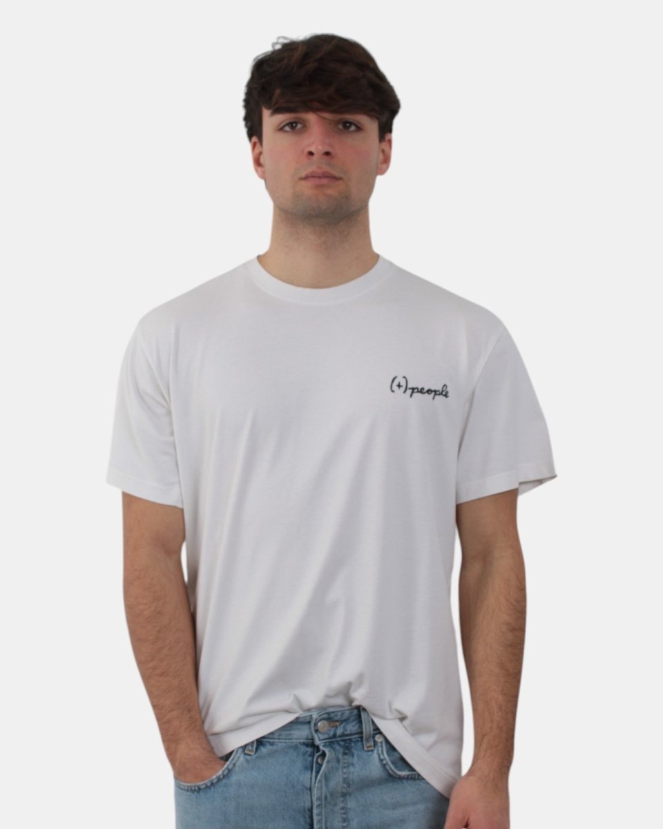 t-shirt people mod. aron ricamo - bianco - 10Decimi
