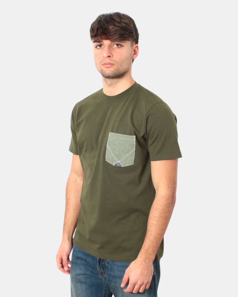 T - SHIRT ROY ROGER'S CON TASCHINO - C0400 JUNGLE/GREEN - 10Decimi