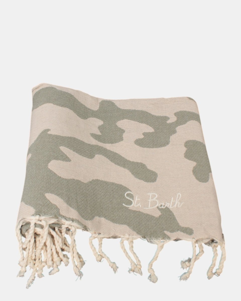 telo mare jacquard con frange - camouflage emb - 10Decimi