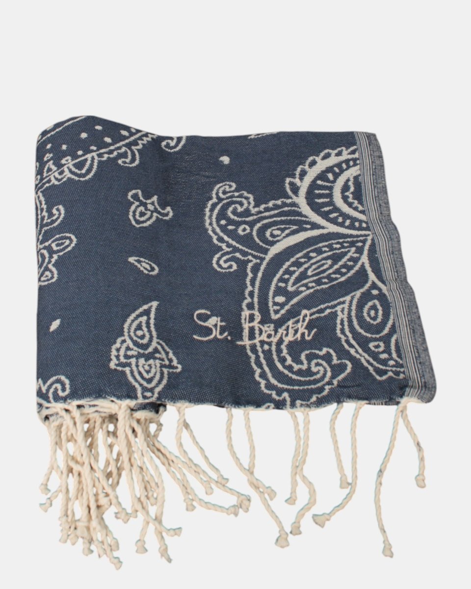 telo mare jacquard con frange - elegant paisley 61 emb - 10Decimi